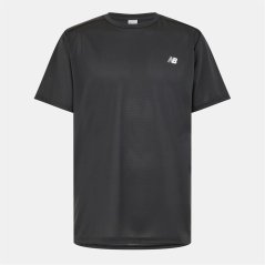 New Balance Men's Short-Sleeve Performance Running Top Black Print