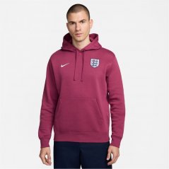 Nike England Fleece Hoodie 2024 Adults Maroon