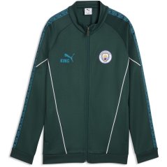 Puma Kids Manchester City Tracksuit Top 2025 2026 Green/Blue