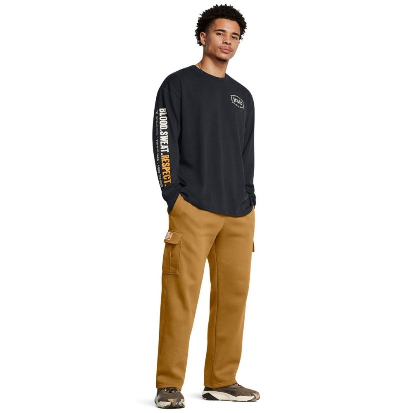 Under Armour Men's PR Icon Open Hem Fleece Joggers Yellow