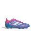 adidas F50 League Junior Firm Ground Football Boots Blue/Pink