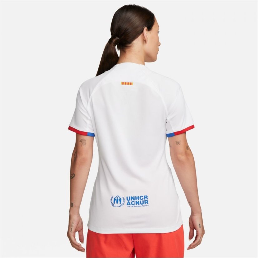 Nike Barcelona Away Shirt 2023 2024 Womens White/Grey