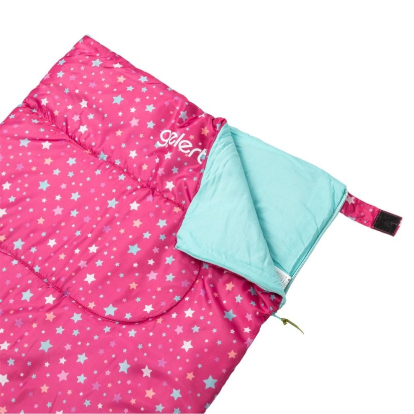 Gelert Printed Sleeping Bag Junior Pink Stars