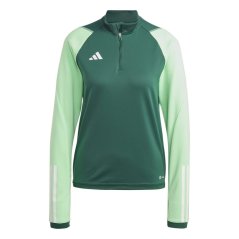 adidas Women's Tiro23 C Tow Long Sleeve Performance T-Shirt Team Dark Green