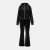Miso Velour Tracksuit Black