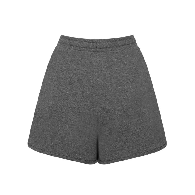 Slazenger Fleece Interlock Shorts Womens Charcoal