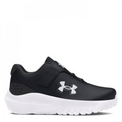 Under Armour Surge 4 AC Running Shoes Unisex Infants Black/White