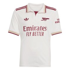 adidas Arsenal Third Shirt 2025 2026 Juniors White/Red