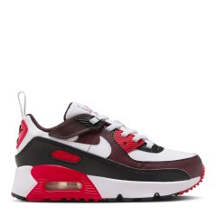 Nike Air Max 90 Easyon Little Kids' Shoes Runners Boys White/Blk/Red