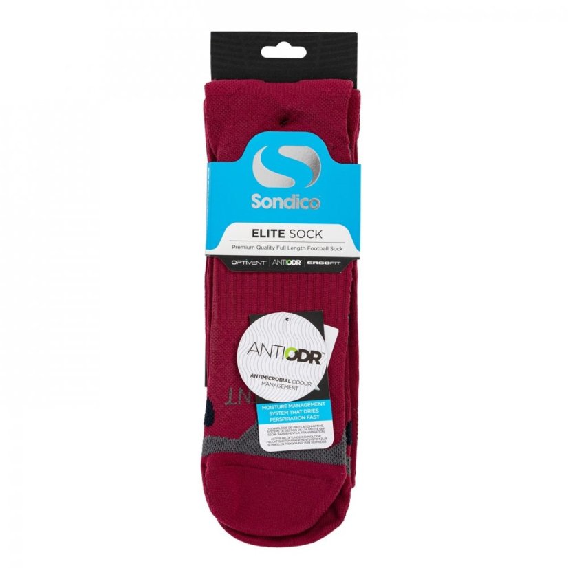 Sondico Elite Football Socks Burgundy