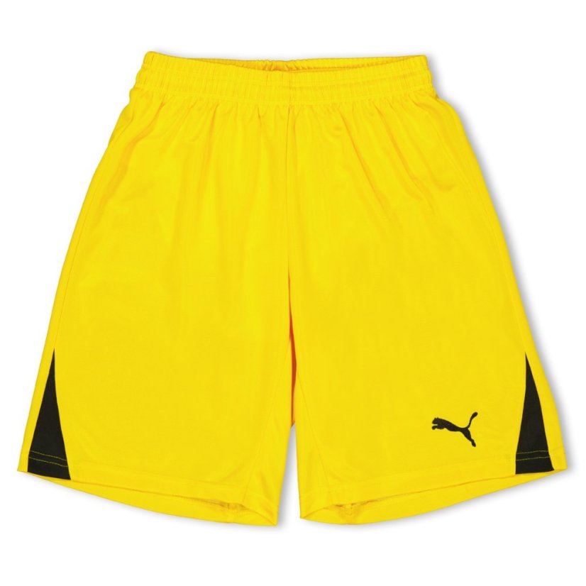 Puma (F3) Fb Team Shorts With Brief Juniors Yellow