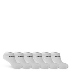 Reebok Active Core Low-Cut Socks 6 Pairs Unisex Ankle Sock Adults White