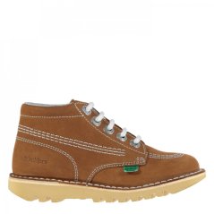 Kickers Childrens High Boots Tan