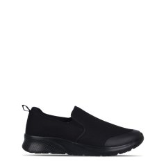 Slazenger Zeal Slip On Shoe Mens Black/Black