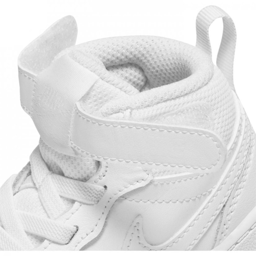 Nike Court Borough Mid 2 Baby/Toddler Shoe Triple White
