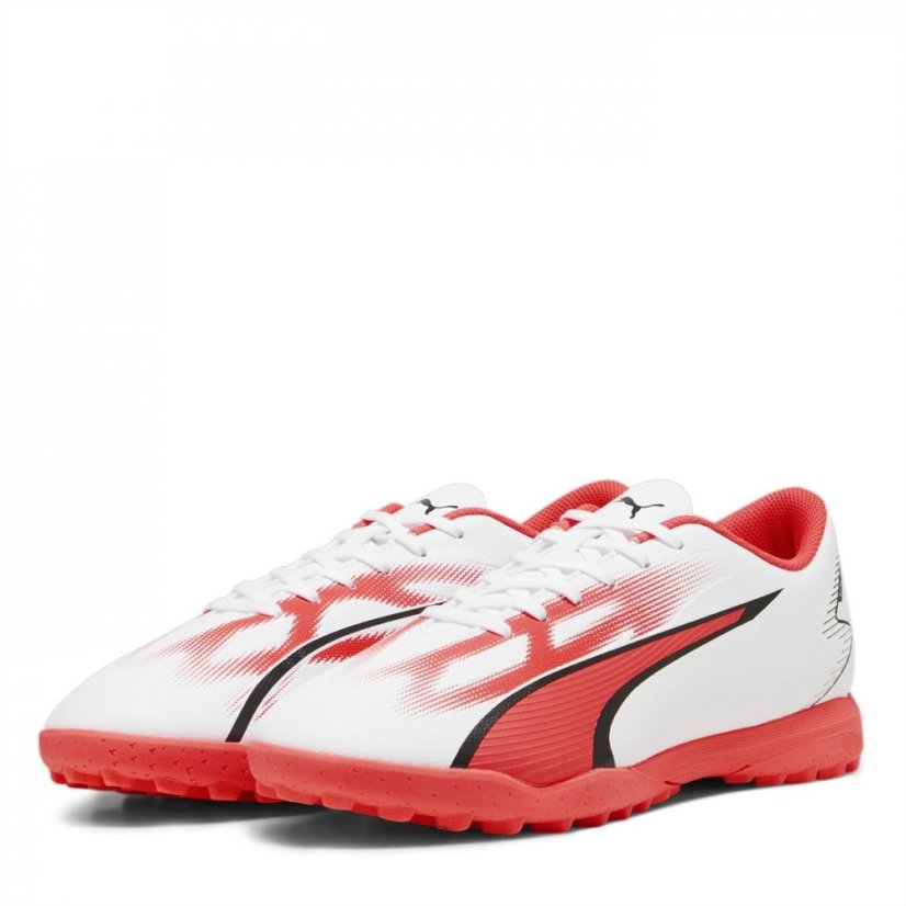 Puma Ultra Play.4 Astro Turf Trainers White/Pink