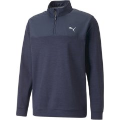 Puma Men's Cloudspun Zip Pullover Navy