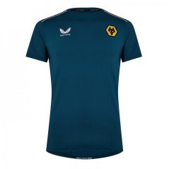 Castore Wolverhampton Wanderers Travel T Shirt PETROL/BLACK