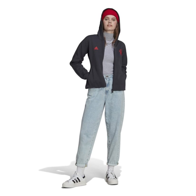 adidas Bayern Munich Anthem Jacket Womens. Grey