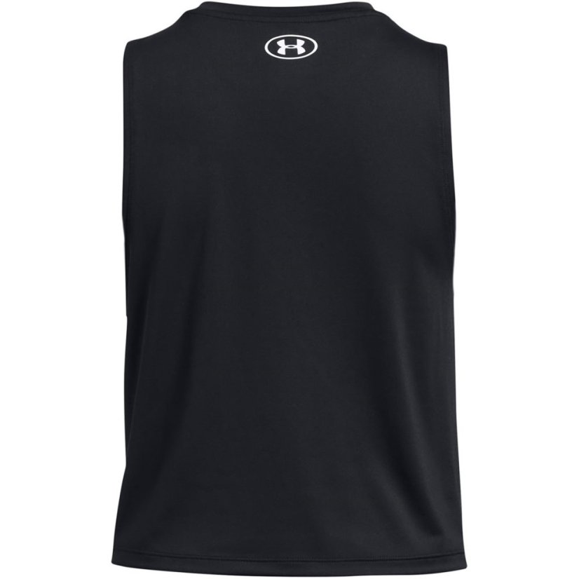 Under Armour Women's Vanish Energy Cropped Performance Gym Vest Black/White