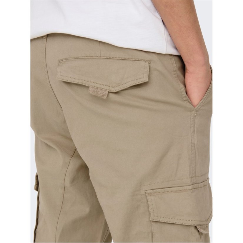 Only and Sons Men's Dean Cargo Trousers Crockery