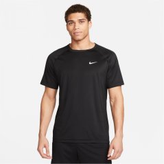Nike Dri-FIT Ready Men's Short-Sleeve Fitness Top Black/White