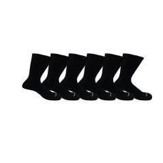 Firetrap 6Pk Crw Sock Mens Black