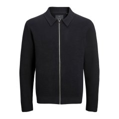 Jack and Jones Stitch Knit Cardigan Mens Black