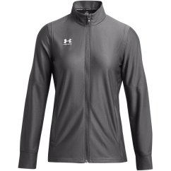 Under Armour Women's Challenger Long Sleeve Slim Fit Performance Training Jacket Castlerock/Wht