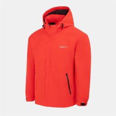 Gelert Men's Hooded Water Resistant Windproof Waterproof Jacket Red