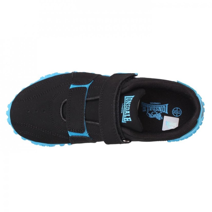 Lonsdale Fulham Trainers Child Black/Blue