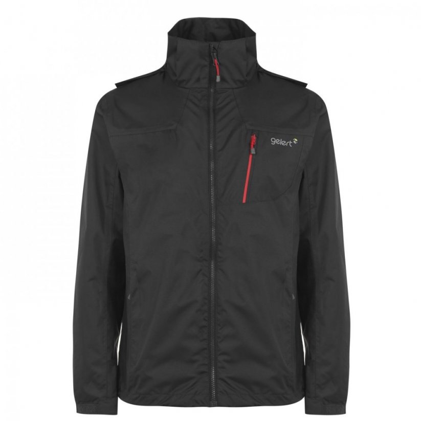 Gelert Horizon Waterproof Jacket for Men Char/Gelert Red