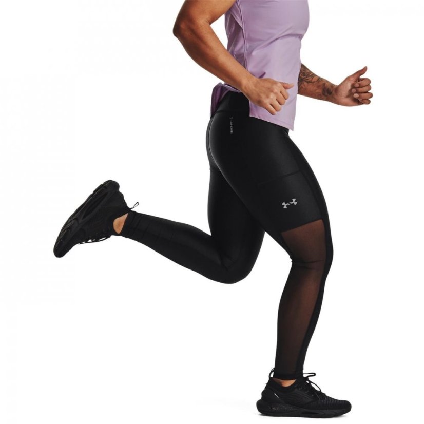 Under Armour Iso-Chill Run Ankle Tights Womens Black