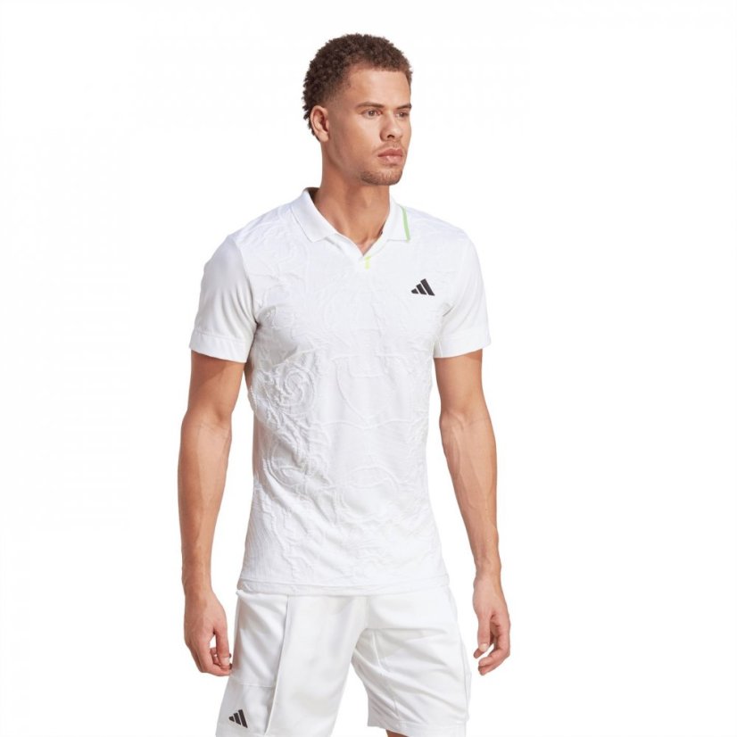 adidas AEROREADY FreeLift Pro Tennis Polo Shirt Mens White