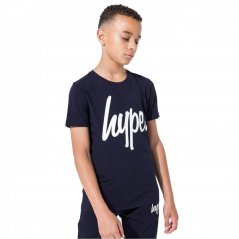 Hype Script Kids T-Shirt Navy