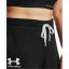 Under Armour Womens Rival Fleece Joggers + Black/White