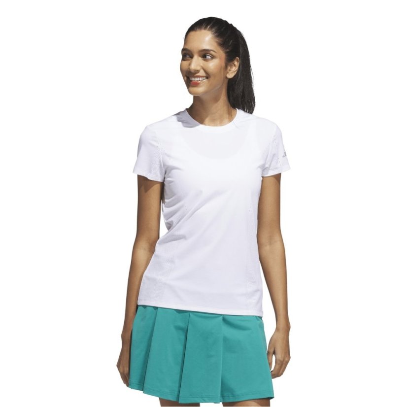 adidas Women's W Ultt Short Sleeve Performance Polo Shirt White