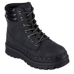 Skechers Women's Jammers Flat Ankle Boots Black/Black