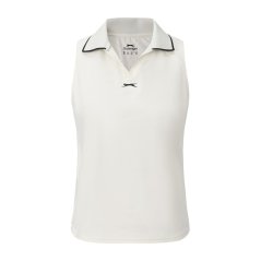 Slazenger Women's Sleeveless Polo Neck Performance Vest White