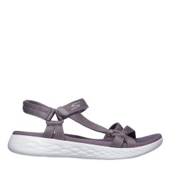 Skechers Heathered River Strap Sandal W Mold Flat Sandals Womens Purple