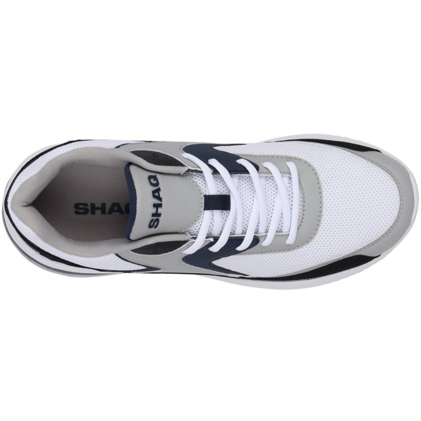 SHAQ Armstrong Mens Basketball Trainers White/Navy