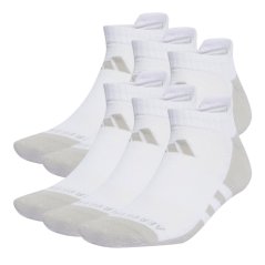 adidas Aeroready Low Cut 6 Pack Socks Ld00 White/Grey