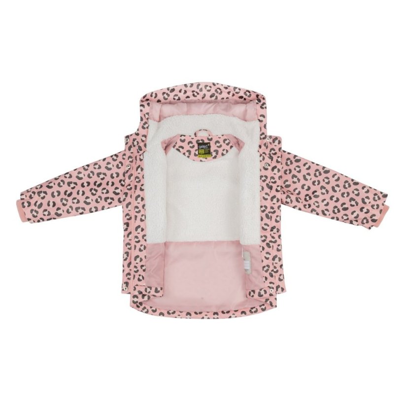 Gelert Unisex Kids' PU Water Resistant Wind Resistant Long Sleeve Raincoat Pink AOP