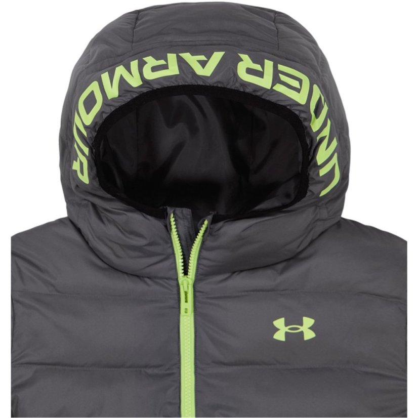 Under Armour Kids' Pronto Hooded Long Sleeve Puffer Jacket BlackCastleRock