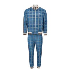 Lonsdale Tracksuit Mens Navy Check