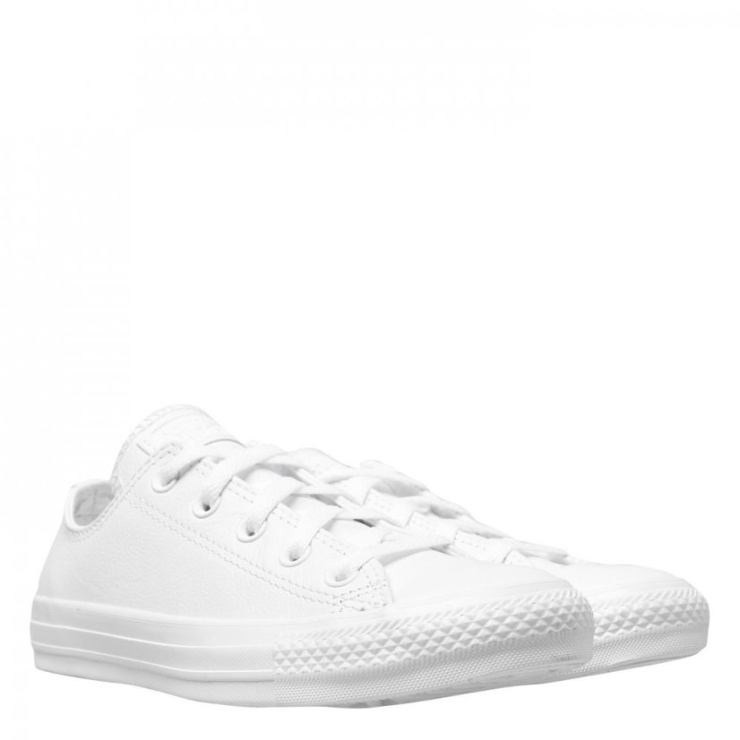 Converse Chuck Taylor All Star Mono Leather Trainers White 100