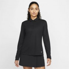 Nike Long Sleeve Victory Polo Shirt Womens Black/White