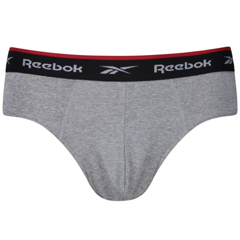 Reebok 3 Pack Mens Performance Briefs Black/White/Grey