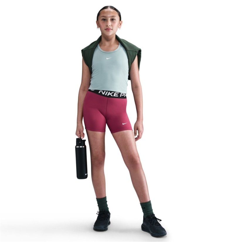 Nike Pro Shorts Junior Girls Sweet Beet