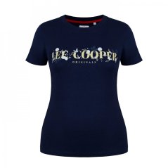 Lee Cooper Classic T Shirt Ladies Navy Auth